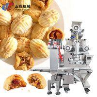 Nouvelle machine à encruster automatique double trémie pour maamoul et mooncake, multi-remplissage, haute efficacité continue, portable, en acier inoxydable 304