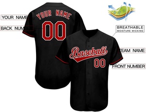 Jersey de béisbol personalizado con botones de poliéster 100% de súper alta calidad en blanco para camisetas de béisbol de estilo profesional de ropa de equipo - Product Image 3