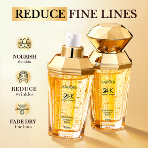 Suero Facial de Colágeno con Oro 24K Sadoer OEM para Reafirmar la Piel y Antienvejecimiento con Fórmula Nutritiva de Hidratación Profunda 40ml - Product Image 2