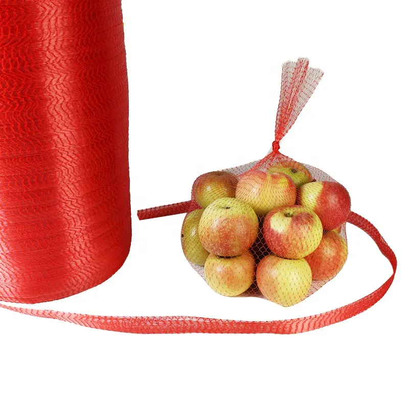 Wholesale food grade plastic PE tubular on roll net mesh bag for vegetables fruits