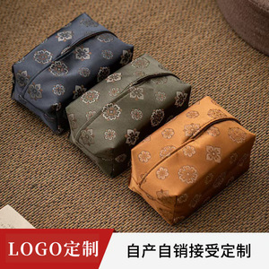 Chinese Style Brocade Tissue Box <b>Fabric</b> Dustproof Car Living Room Tissue Bag <b>Retro</b> Luxury Design - Product Image 5