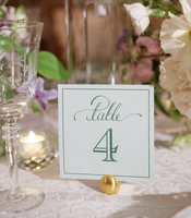 Cartes de menu de mariage en papier fait main avec impression UV, design ceinture vert foncé pour célébrations nocturnes