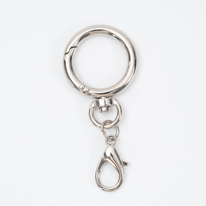 Accesorio de llavero DIY personalizado, llaveros redondos de resorte con cierre de langosta pequeño, llavero giratorio, llavero de junta tórica, llavero en forma de O - Product Image 3