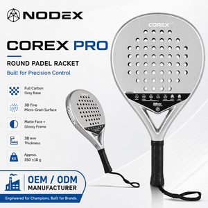 Raquetas de Pádel con Cabeza de Control Extra, Personalizadas al por Mayor, OEM 2026, Forma Redonda Premium, Núcleo de Espuma EVA de Calidad Inigualable - Product Image 1