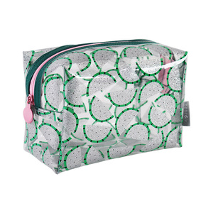 PVC Holographic Eco-Friendly Recycled Materials Water Resistant Reusable Zipper Closure Stand Pouch Case Hand Length Handle - Product Image 6