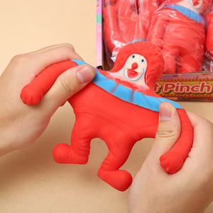 Red Clown <b>Squishy</b> Toys Set Stress Relief Fidget Toy For Kids Ages 2 To 4 Years Unisex Plastic Material - Product Image 4