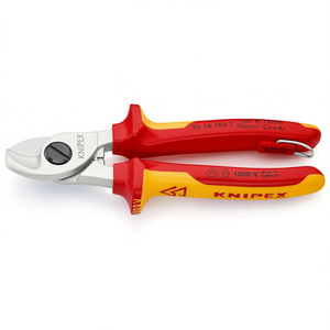 Tijeras Industriales para Electricistas Knipex, 15 mm, 50 mm, Hoja de Acero al Carbono, Cu+Al, Aisladas a 1000 V, Hechas en Alemania - Product Image 3