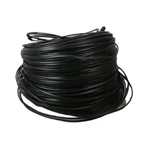 Free samples provided, black/white releasable PVC coated metallic wire twist cable ties
