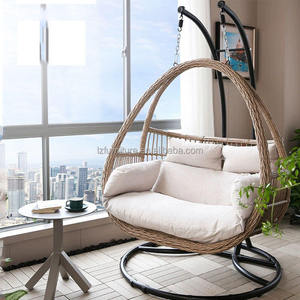 Vente directe usine : Fauteuil suspendu œuf en rotin tressé pour extérieur, idéal pour patio, balcon, cour et jardin - Offre spéciale - Product Image 1