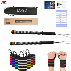 Guantes de Cuerda de Batalla Inalámbricos Antideslizantes de Material TPR Ecológico de Alta Calidad con Muñequera de Presión para Entrenamiento de Brazos - Product Image 1