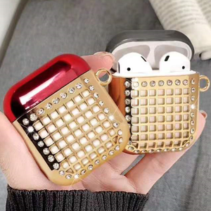 Custodia Protettiva <span class=keywords><strong>per</strong></span> Auricolari <span class=keywords><strong>AirPods</strong></span> 1 2 3 4 Pro 2 3 con Cristalli 3D Luccicanti e Decorativi - Product Image 1