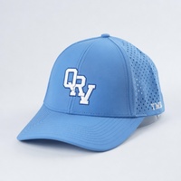 Casquette de camionneur unisexe en maille brodée à six panneaux avec logo personnalisé et cadre Casquette de baseball en nylon style sportif découpé au laser