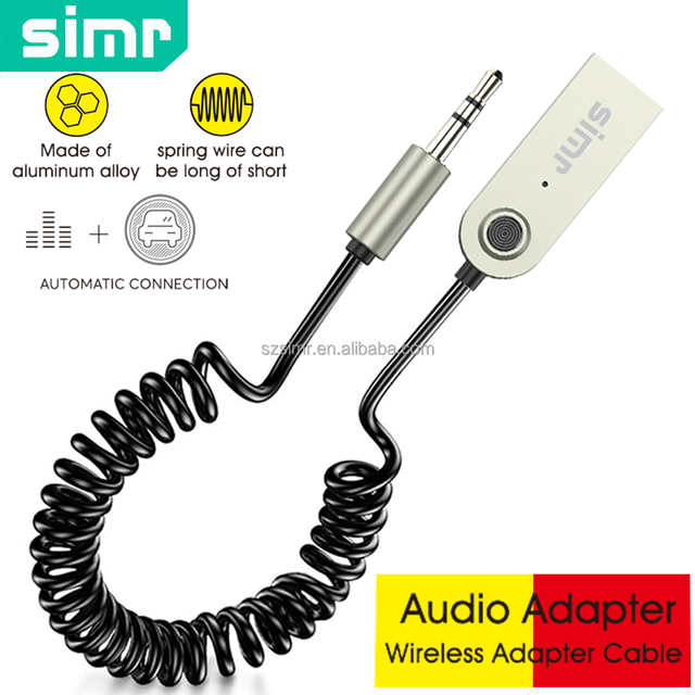 Simr Metal USB Universal Bluetooth Audio Receiver Receiver Audio Adapter Au Bluetooth 5.4 Stereo USB Hands-Free for Old Cars
