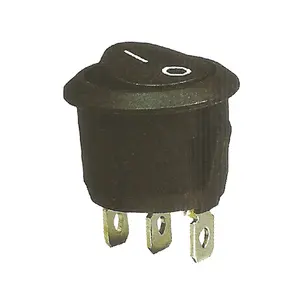 ABILKEEN Interruptor oscilante em miniatura para lâmpada de tensão máxima 220V vermelho 3 pinos