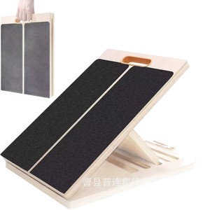 Estirador de pantorrillas plegable de madera de 10 capas con diseño inclinado para entrenamiento de yoga en casa - Product Image 2