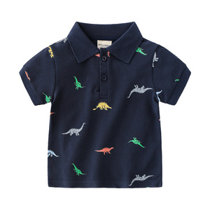 Camisetas para Niños, Camisetas de Algodón de Manga Corta con Cuello Polo para Niños - Product Image 4