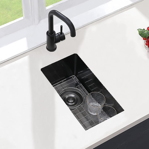 Lavello rettangolare da 10x18 pollici in acciaio inox, lavello 304 in acciaio inox di piccole <span class=keywords><strong>dimensioni</strong></span>, adatto per bar e cucine RV - Product Image 5