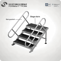 Scène modulaire carrée portable d'extérieur pour DJ, concerts, mariages, événements, en alliage d'aluminium, hauteur réglable