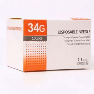 Precio de fábrica 100 unids/caja 18G 23G 25G 27G 29G <span class=keywords><strong>30G</strong></span> 31G 32G 34G aguja extrafina pequeña indolora ultrafina dientes párpado herramienta <span class=keywords><strong>agujas</strong></span> - Product Image 6