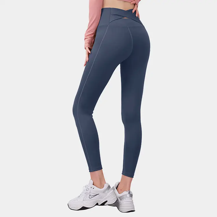 Nova leggings feminina de nylon com 20 spandex, roupas fitness de academia push up, stretch, yoga, cintura alta, empilhadas