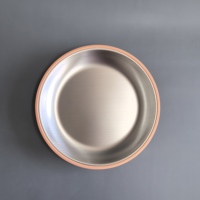 Assiette pour bébé en acier inoxydable avec ventouse amovible en silicone de qualité alimentaire sans BPA pour l'alimentation des tout-petits
