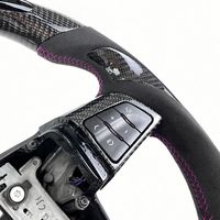 Volant de direction personnalisé de style sport en cuir suédé avec LED et fibre de carbone pour Cadillac CT4 CT5 CTS CTSV