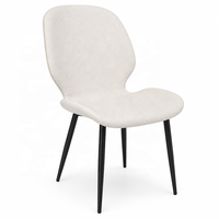 Chaise de salle à manger papillon en tissu rembourré, en stock, avec un grand stock pour les acheteurs en gros