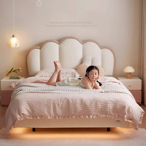 116091 Quanu Meubles pour enfants en gros, lit moderne pour enfants, lit pour filles, lit en cuir mignon pour enfants, cadre de lit taille <span class=keywords><strong>enfant</strong></span> - Product Image 1