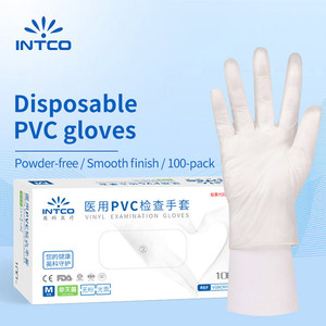 Gants jetables en PVC bon marché, qualité alimentaire, sans poudre, gants en <span class=keywords><strong>vinyle</strong></span> pour l'industrie alimentaire, les dents, multi-usages - Product Image 1
