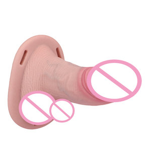 Haut Realistische Dildo hülle Wieder verwendbare Silikon Extender Kondom Männliche Vergrößerung verzögerung Weiche <span class=keywords><strong>Penis</strong></span> abdeckung mit Gürtel Sexspielzeug für Männer - Product Image 4