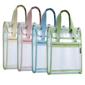 Sac de classement transparent pour documents A4, grande capacité, portable, multi-couches, classement extensible, fournitures de papeterie - Product Image 1