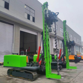 Hydraulic <b>Pile</b> <b>Driver</b> 8 M Piling Height Green Color Fully Hydraulic System For Construction Use - Product Image 3