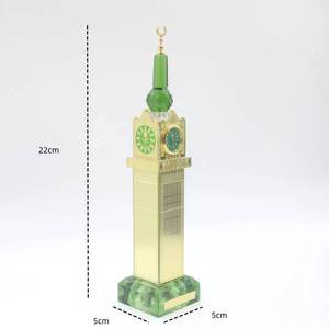 Reloj de cristal de cuatro caras con diseño de mezquita, funciona con pilas, recuerdo de alta calidad para interiores. - Product Image 1