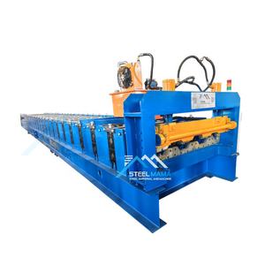 Venta directa de fábrica de alta precisión completamente automática 1025 Metal Steel Decking Floor Roll Forming Machine para Dominica - Product Image 1