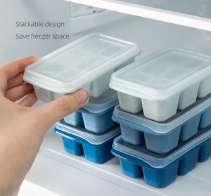Shimoyama 3 Gói Mùa Hè Xu Hướng Mát Đồ Uống Làm Ice Khối Công Cụ Đáy Mềm Dễ Dàng Demoulding Ice Cube Khay Với Nắp - Product Image 5