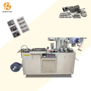 Automatic Flat Plate Alu Tablet Packaging Blister Sealing Forming Strip Blister Packing Machine