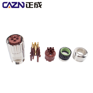 6pin 8Pin cắm nữ M40 P loạt kết nối ổ đĩa nặng và kết nối uốn kim loại công suất cao - Product Image 2