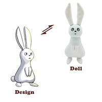 CustomPlushMaker Peluche unisexe de style chibi, jouet en peluche de taille personnalisée, poupée anime en peluche, figurine de conception, créez vos propres peluches