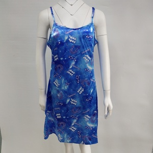 Chemise de nuit en satin personnalisée pour <span class=keywords><strong>femme</strong></span>, motif 12 signes du zodiaque, style été, nuisette sexy, lingerie, chemise de nuit complète - Product Image 6