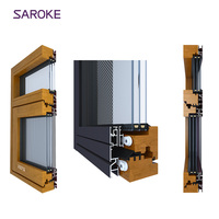 Puertas y Ventanas de Madera de Alta Gama con Triple Acristalamiento y Revestimiento de Aluminio