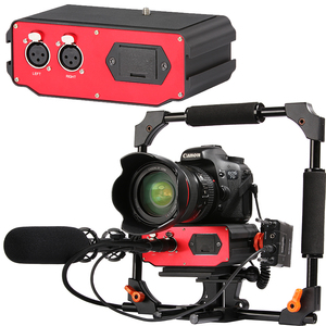 อะแดปเตอร์มิกเซอร์เสียงไมโครโฟน Saramonic SR-AX107 <span class=keywords><strong>XLR</strong></span> พร้อมปรีแอมป์และพลังงาน Phantom สำหรับกล้อง DSLR Canon Nikon <span class=keywords><strong>Sony</strong></span> และกล้องวิดีโอ - Product Image 6