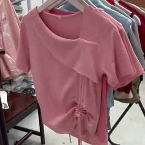 Camiseta Corta de Algodón para Mujer, Modelo Fujian B+++, Venta al Por Mayor, Bajo MOQ, Personalizable para Adultos - Product Image 2