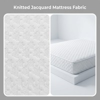 Tissu jacquard pour matelas, tricot texturé respirant en polyester, revêtement textile pour ameublement