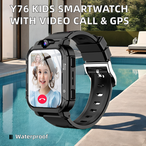 Nuevo <span class=keywords><strong>Reloj</strong></span> Inteligente Y76 para Niños y Niñas, <span class=keywords><strong>Tarjeta</strong></span> <span class=keywords><strong>SIM</strong></span> 4G, Pantalla IPS de 1.83 Pulgadas, Videollamada, Posicionamiento Preciso LBS, Aleación, Sistema Operativo Android - Product Image 2