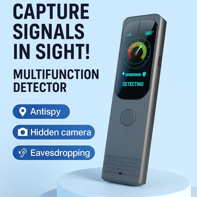 New 5G AI Touch Screen Signal Detector Full-Color OLED Display RF Wireless Scan Infrared Lens GPS Magnetic Detection Wholesale