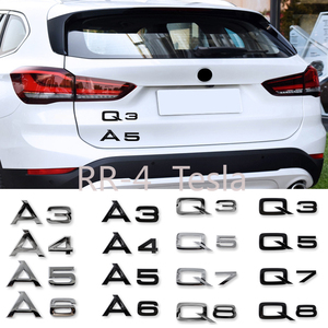 1 pièce Autocollant décoratif ABS pour voiture, Emblème de coffre pour Audi Sline A3 A4 A5 A6 A7 A8 Q1 Q2 Q3 Q5 Q7 Q8 - Product Image 1