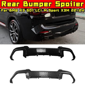 For BMW X3 G01 LCI M Sport X3M 2022-2024 <b>Car</b> Rear Bumper Lip Splitter <b>Diffuser</b> Body Kit Bumper Guard Cover <b>Car</b> Accessories - Product Image 1