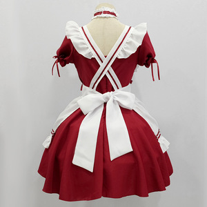 Costume de cosplay Sweet Maid, robe rouge Lolita, ensemble de tenue de jeu de rôle anime pour femmes, printemps 2025 - Product Image 4