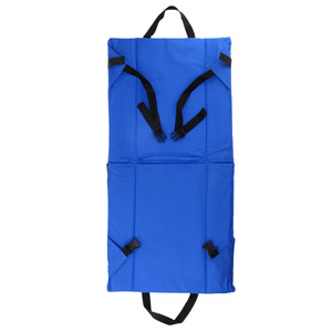 Chaise pliante à dossier bleu avec coussin double, pour plage, extérieur, stade et loisirs - Product Image 2