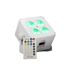Mini 4pcs rgbwa + UV Led Slim Flat Par Đèn sân khấu DJ uplight không dây IRC điều khiển từ xa DMX Đèn sân khấu giá cả phải chăng cạnh tranh - Product Image 4